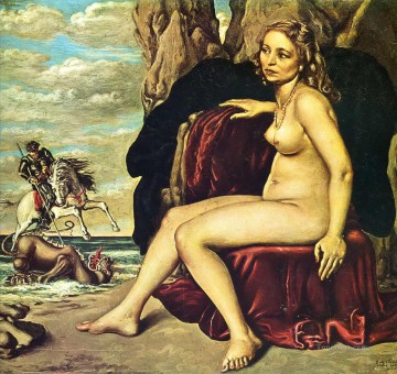 San Jorge matando al dragón 1940 Giorgio de Chirico Surrealismo metafísico Pinturas al óleo